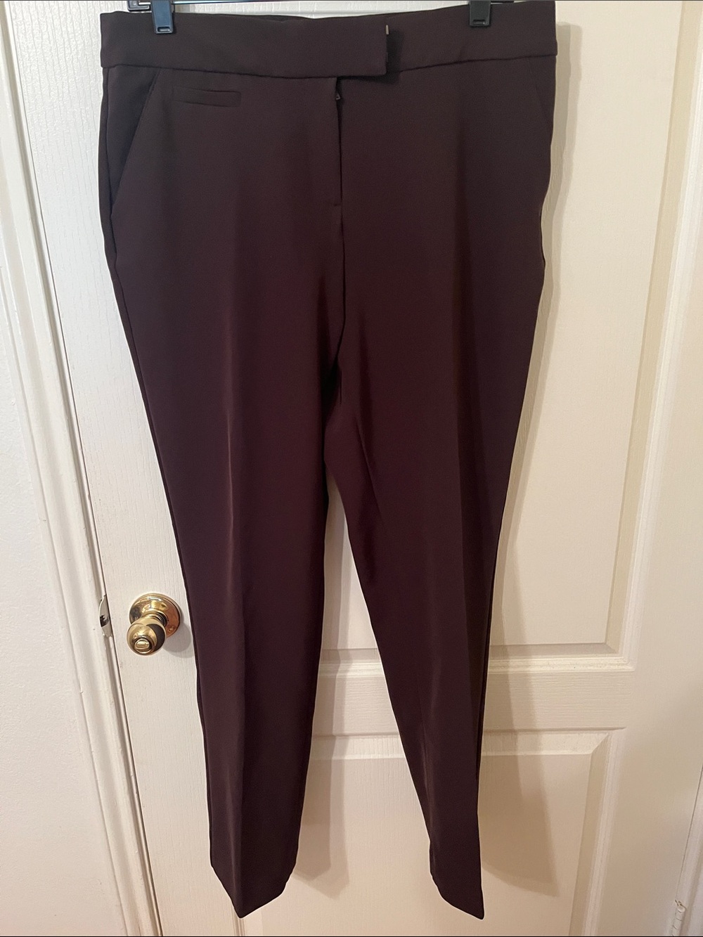 Investments Women's Dark Chocolate Straight Trousers